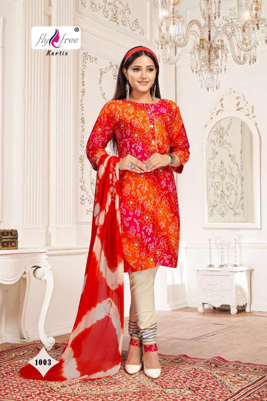 Fly Free Suncity 1 Ethnic Wear Cotton Printed Ready Made Collection